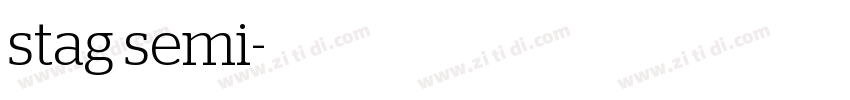 stag semi字体转换